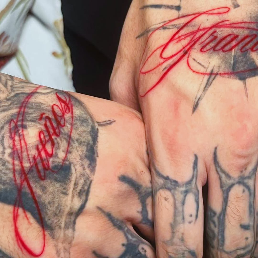 Tattoo by @maalaacaaraa โ lettering_script, fine_line