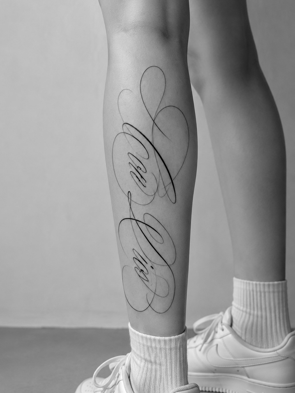 Tattoo by @h_proletter_ttt — lettering_script, fine_line