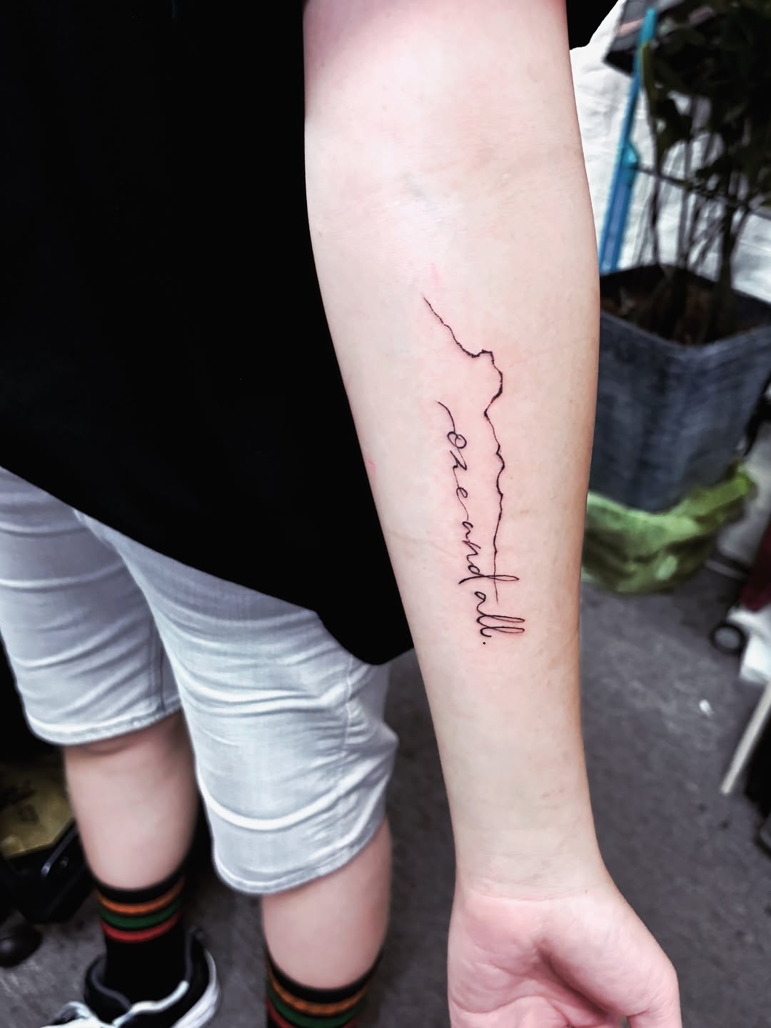 Tattoo by @sagittarius_tattoohk — lettering_script, fine_line