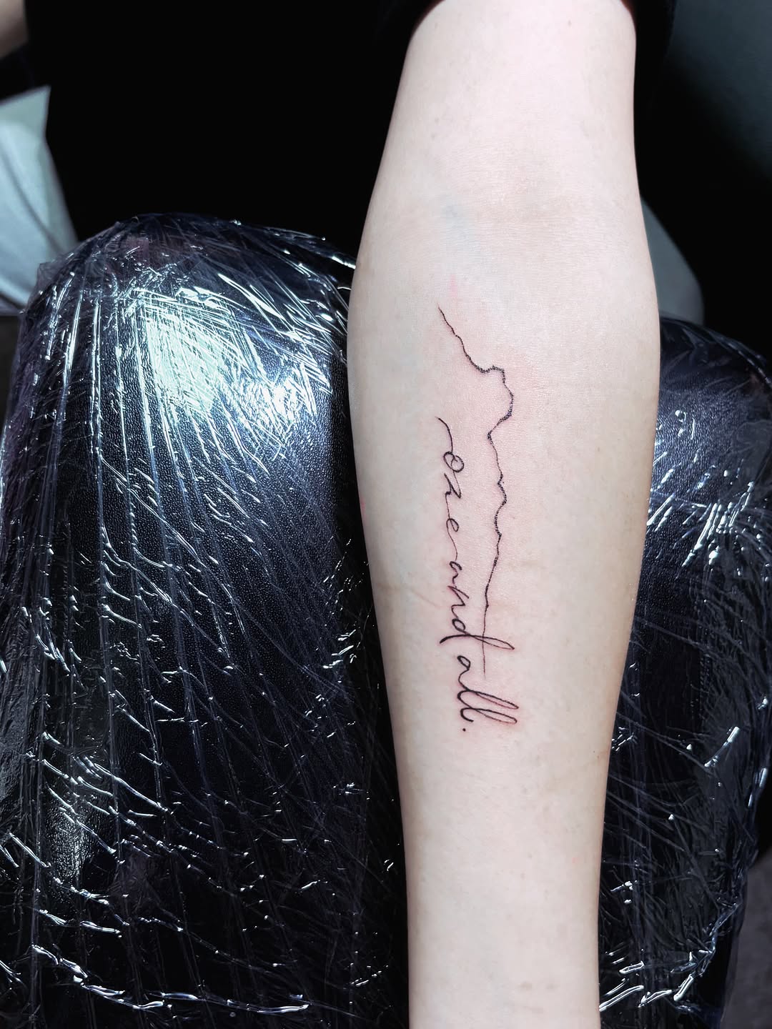 Tattoo by @sagittarius_tattoohk — lettering_script, fine_line