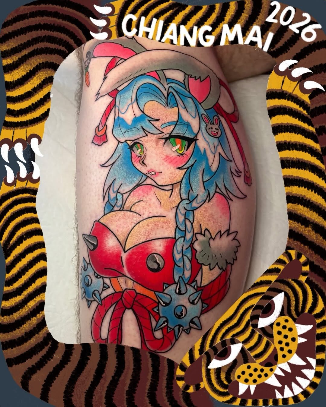 Tattoo by @toriwartooth — anime, new_school
