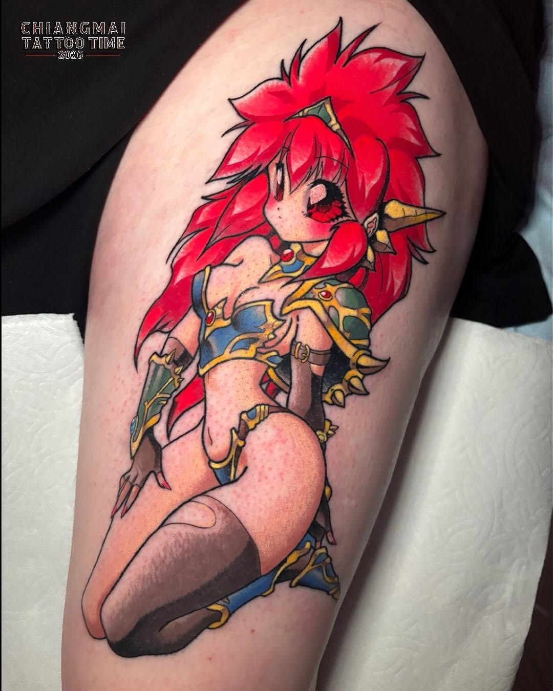 Tattoo by @toriwartooth — anime, new_school