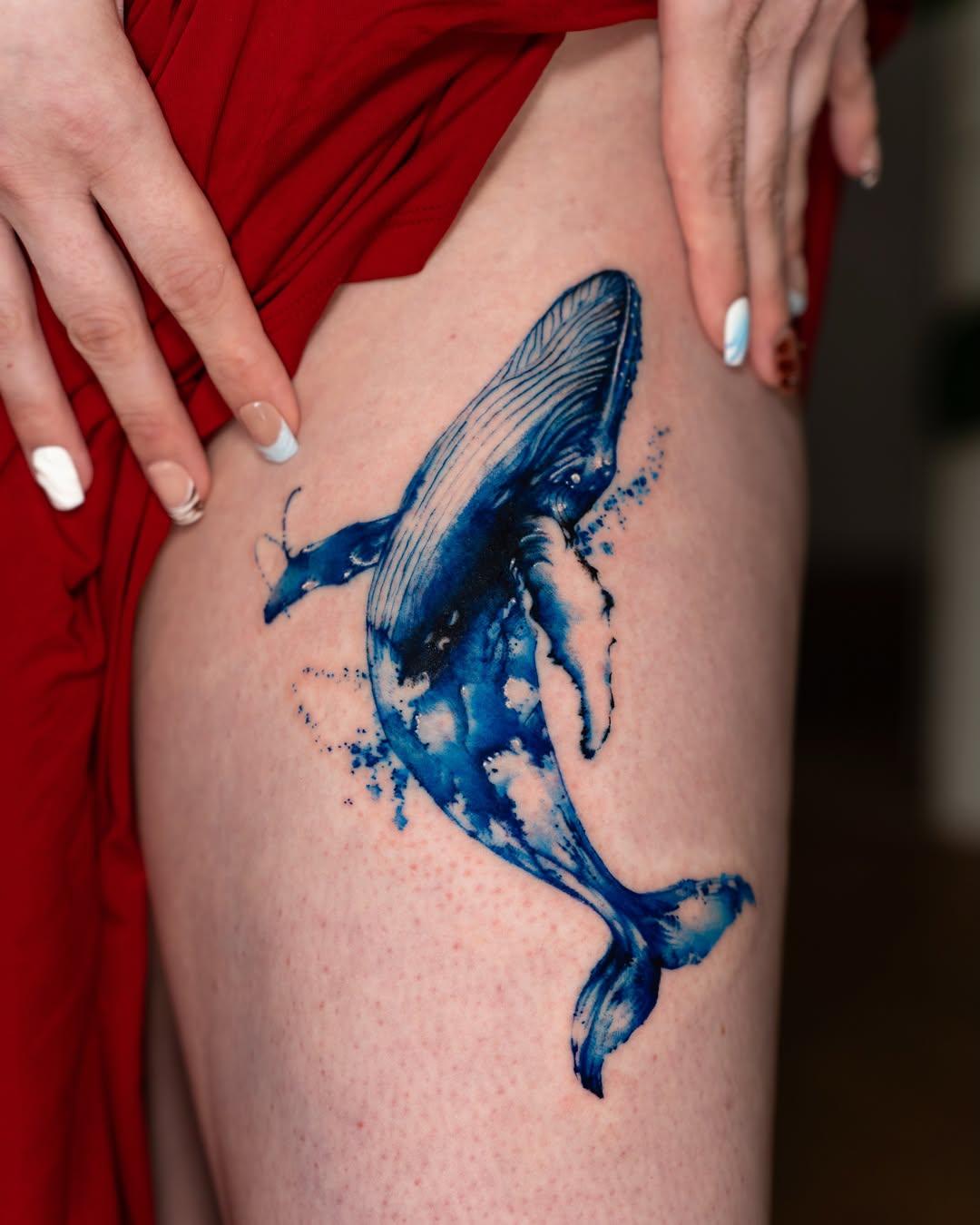 Tattoo by @k.imnii — watercolor