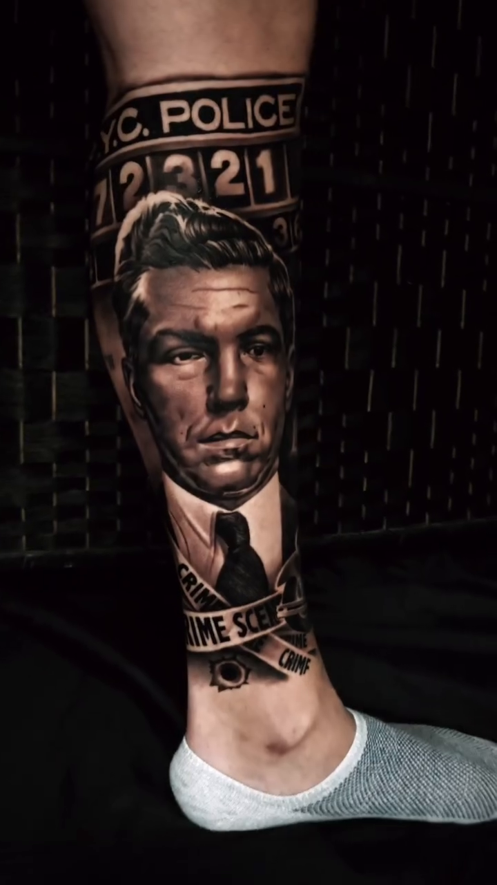 Tattoo by @tattoosbymikebrownlee — realism, black_and_grey