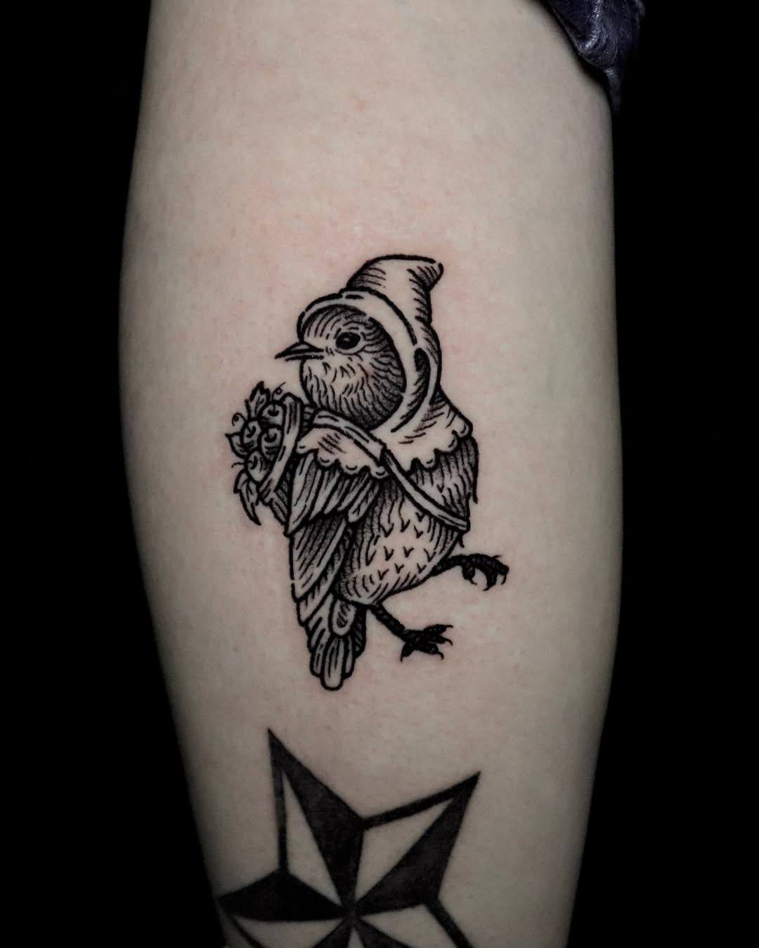 Tattoo by @gmmck_tattoo — illustrative, black_and_grey