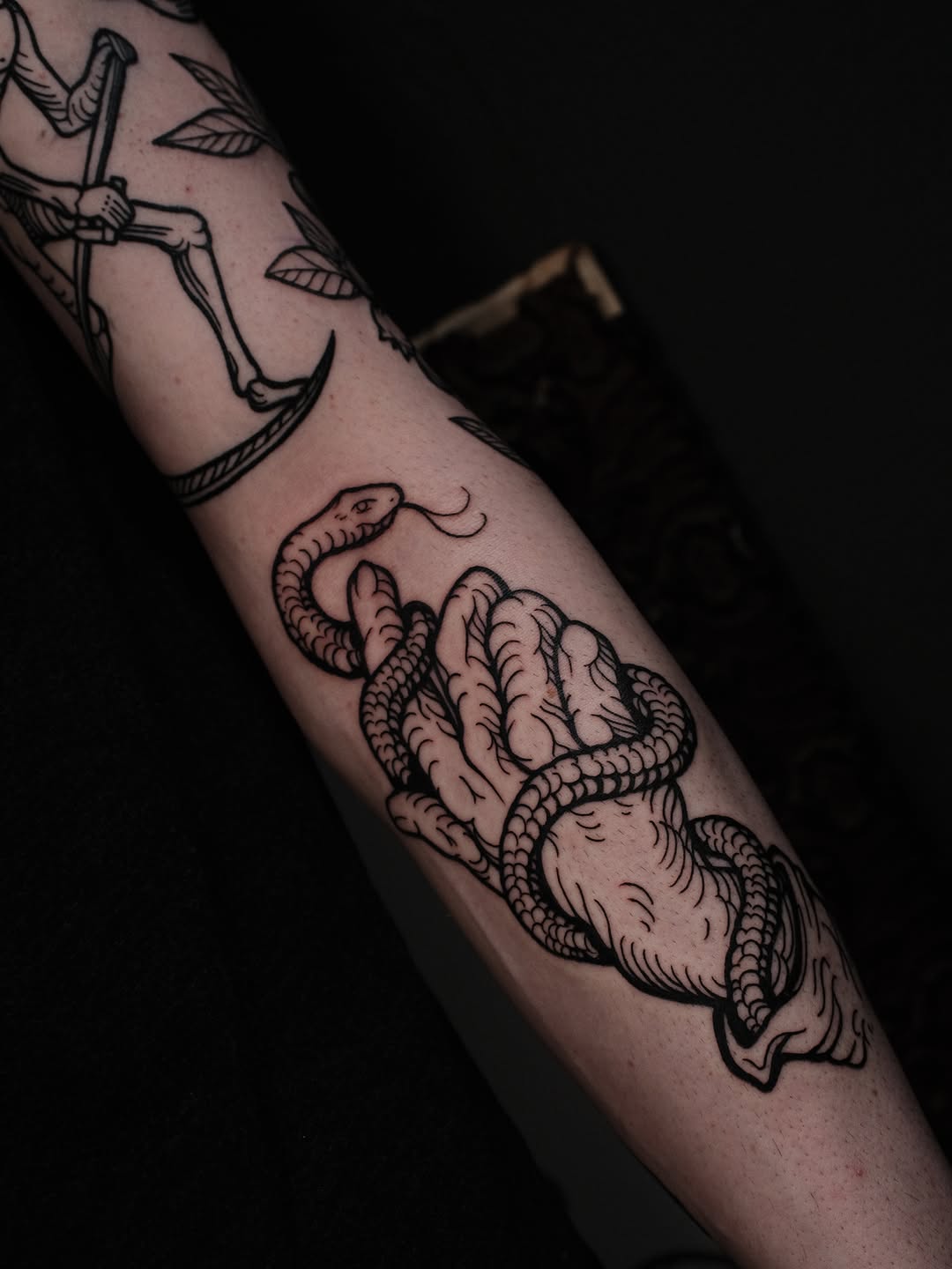 Tattoo by @staydoomed โ blackwork, illustrative