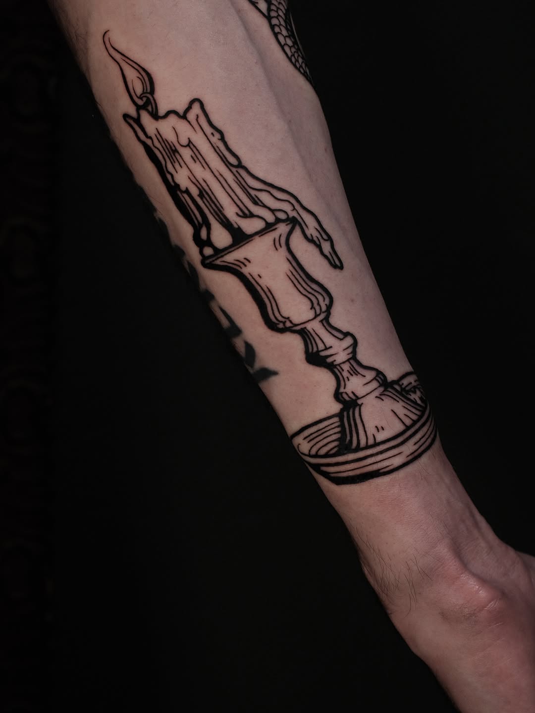 Tattoo by @staydoomed โ blackwork