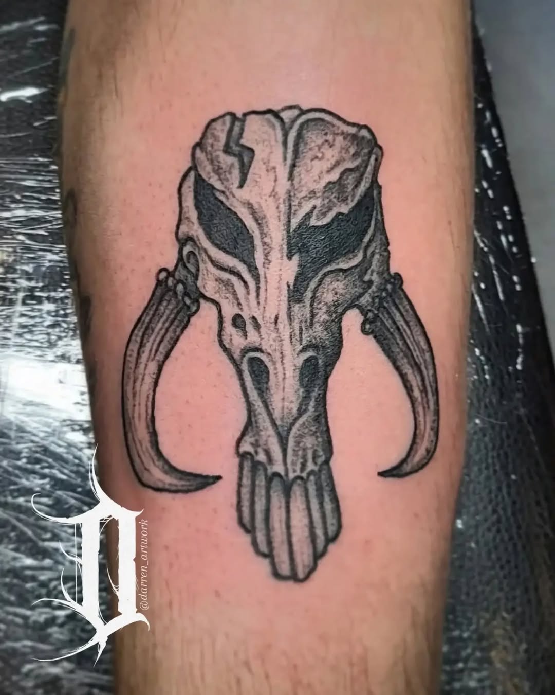 Tattoo by @darren_artwork โ realism, black_and_grey