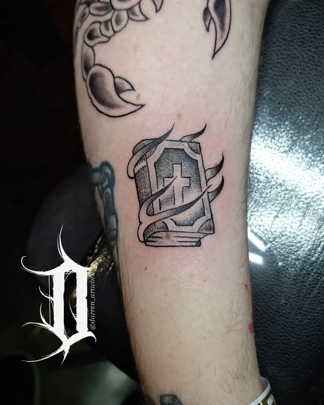 Tattoo by @darren_artwork โ black_and_grey, dotwork
