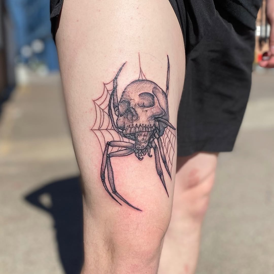 Tattoo by @carafrankenstein — dark_realism, black_and_grey