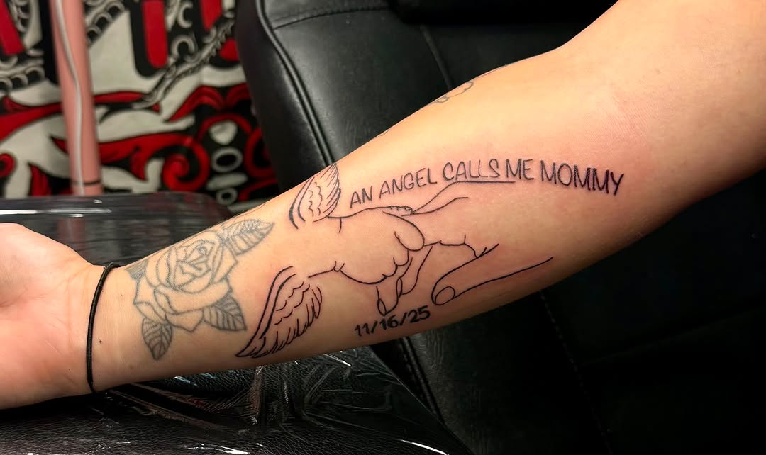 Tattoo by @megan_garvison — lettering_script, fine_line