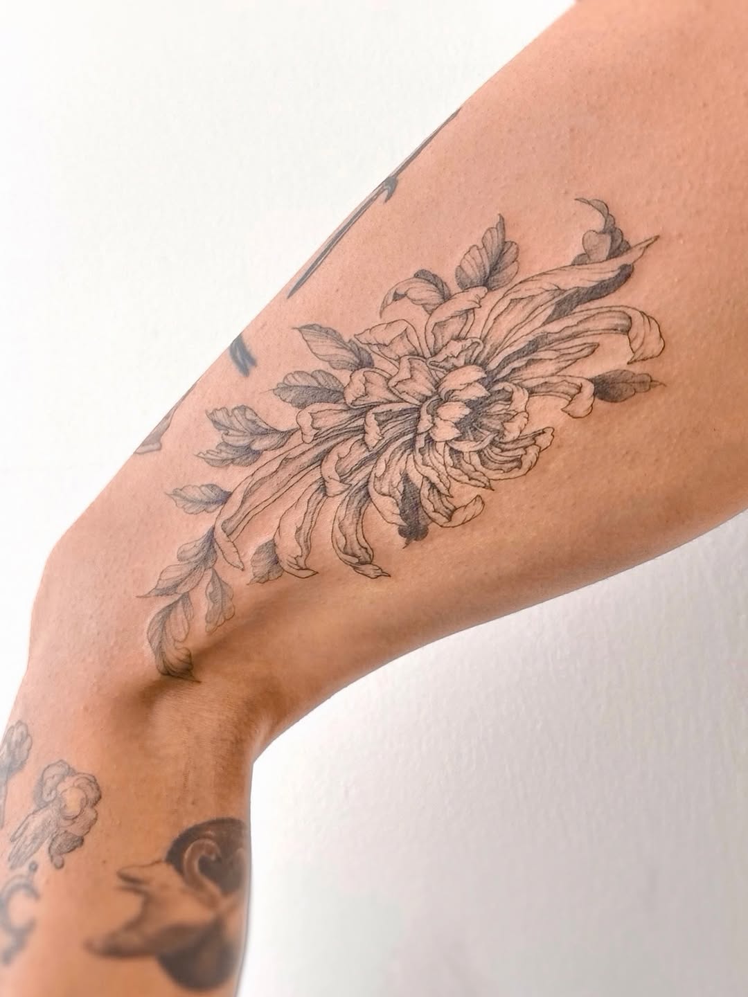 Tattoo by @emory.ink โ fine_line, black_and_grey