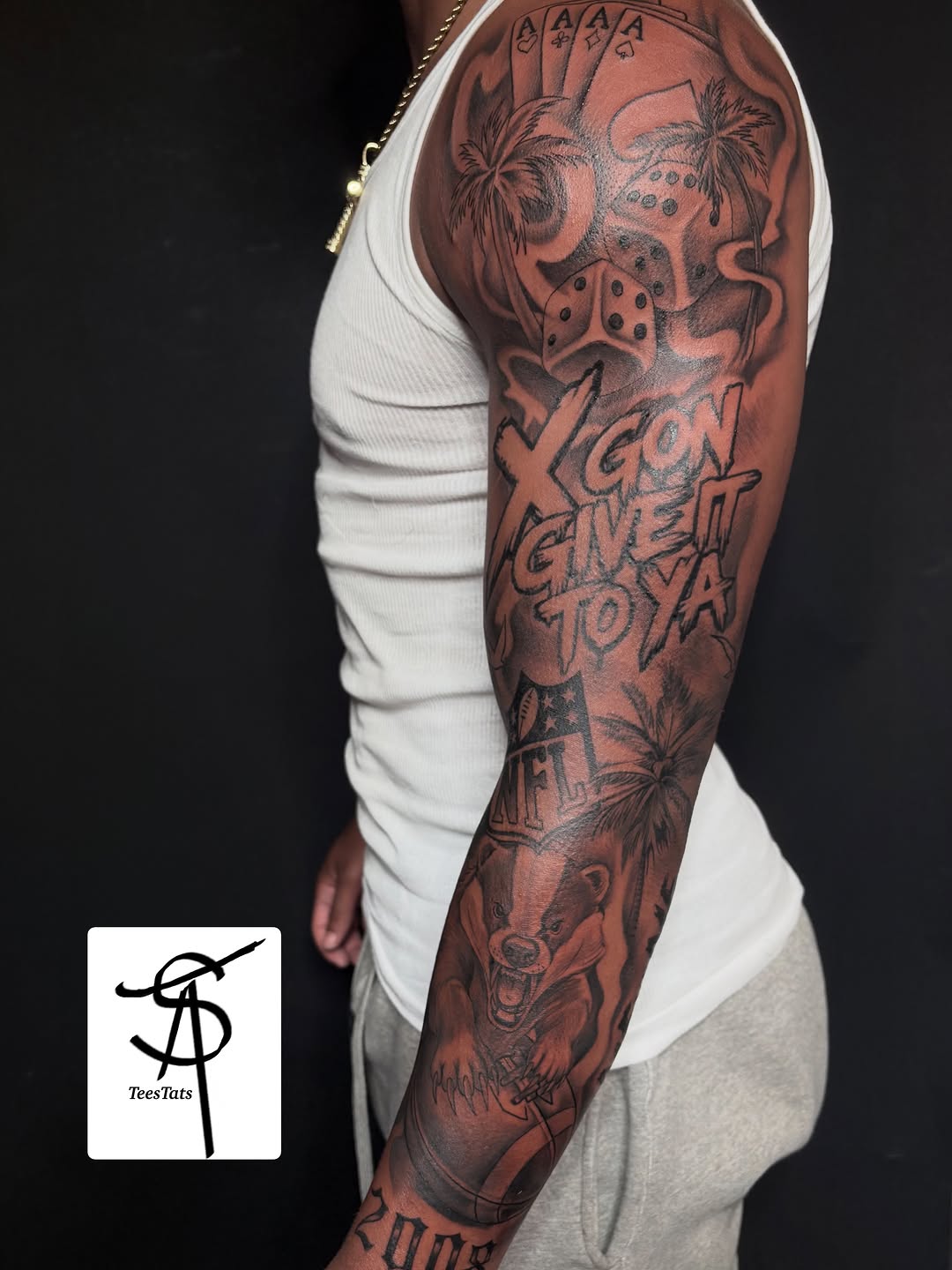 Tattoo by @tatte3_ — black_and_grey, lettering_script