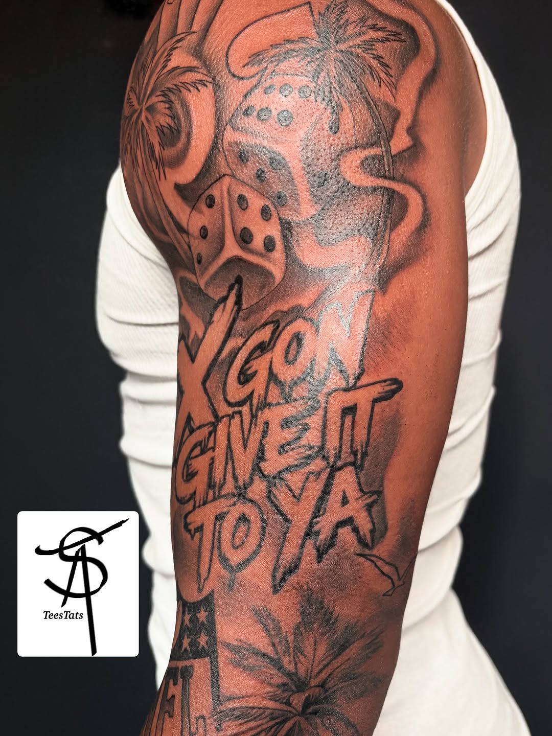 Tattoo by @tatte3_ — lettering_script, black_and_grey