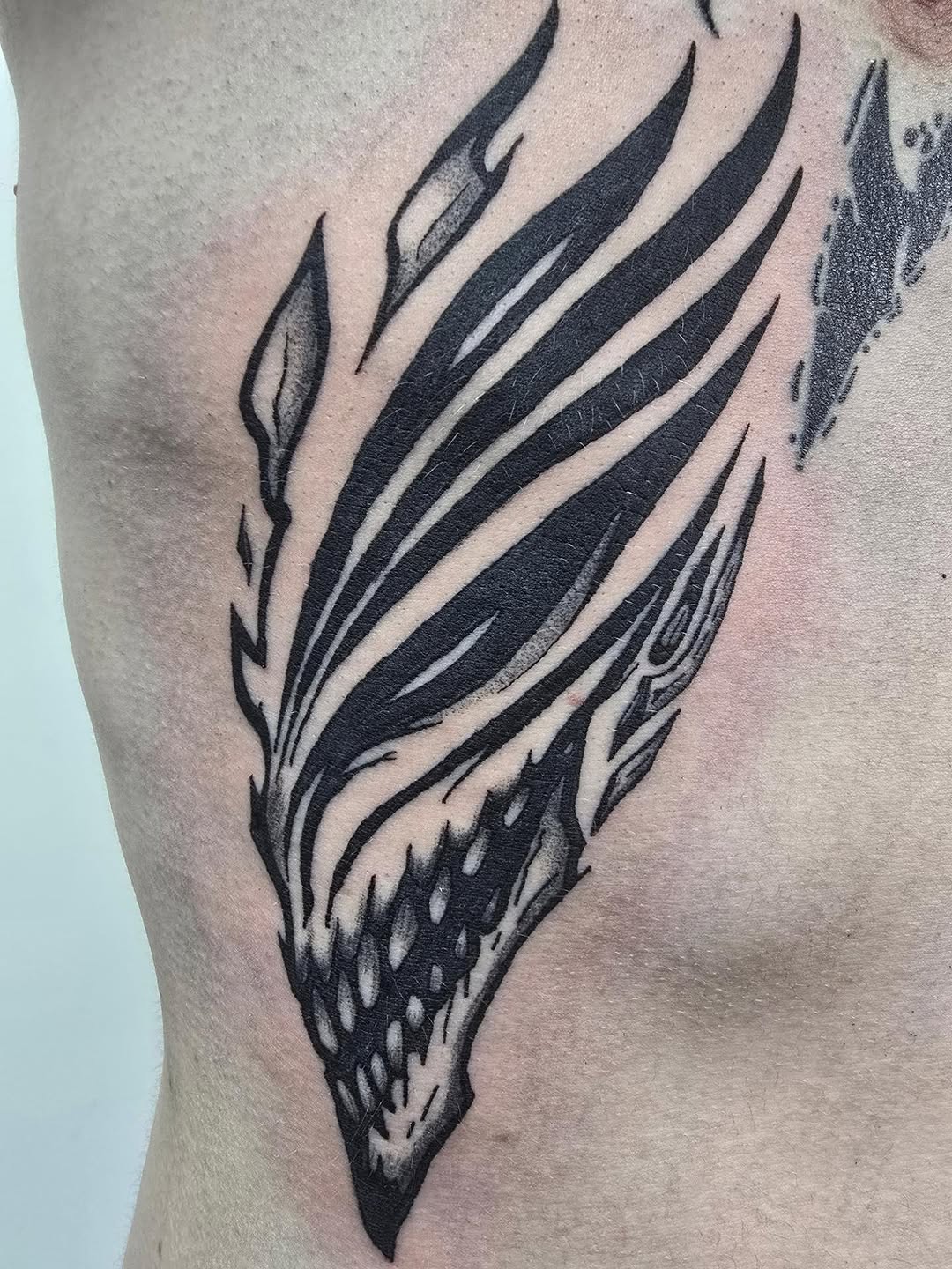 Tattoo by @sabrinamueller.tattoo — blackwork, illustrative