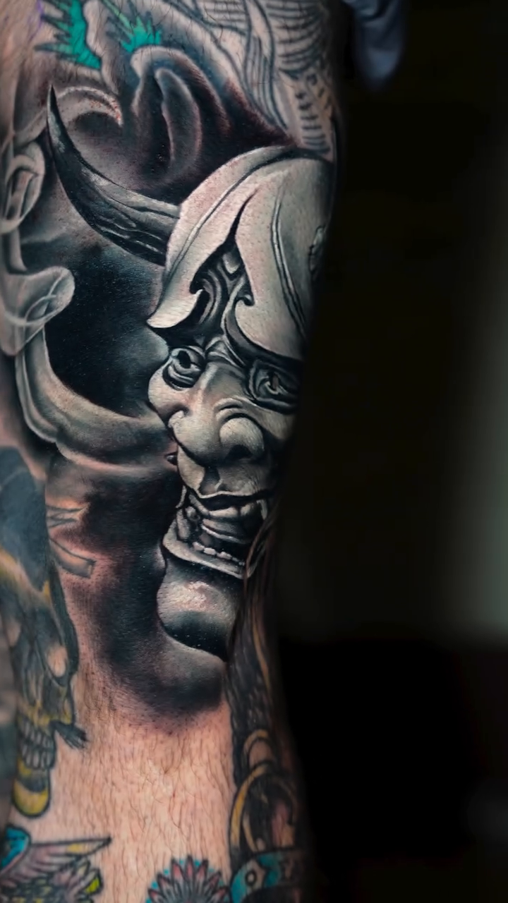Tattoo by @j2k_tattoo_ — japanese_irezumi, black_and_grey