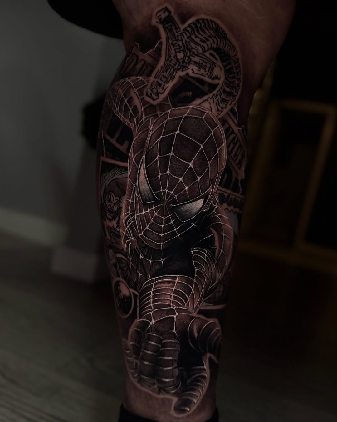 Tattoo by @dukeoftats β realism, black_and_grey