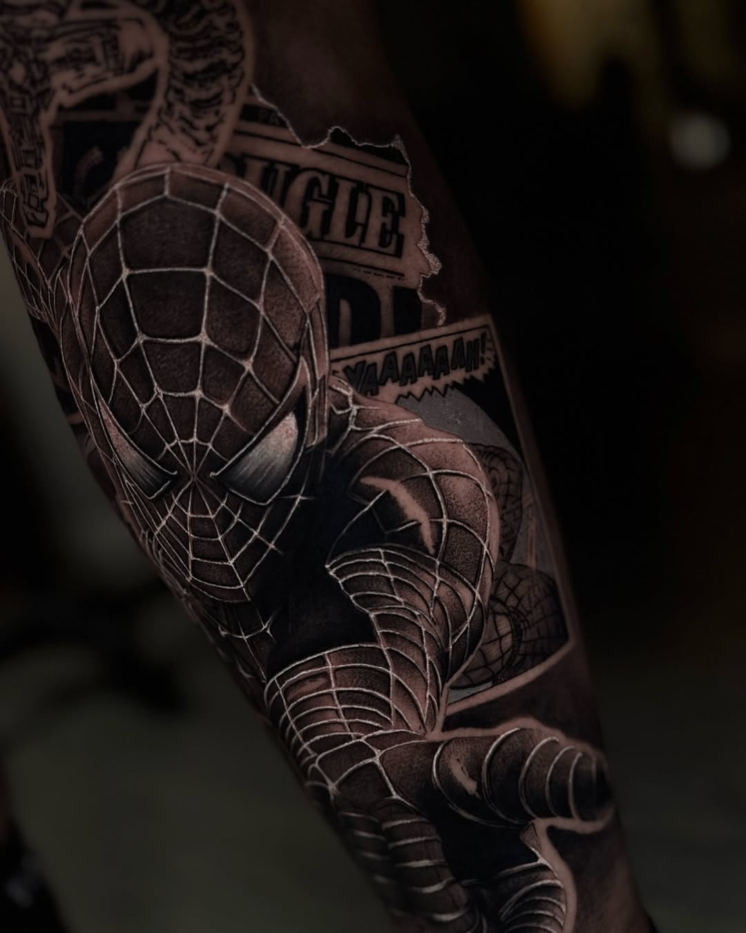 Tattoo by @dukeoftats β realism, black_and_grey