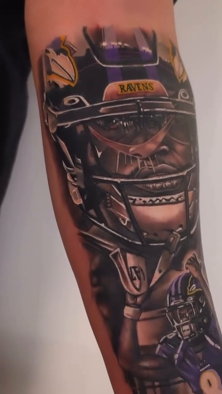 Tattoo by @jakeingersoll_sdt β realism, black_and_grey