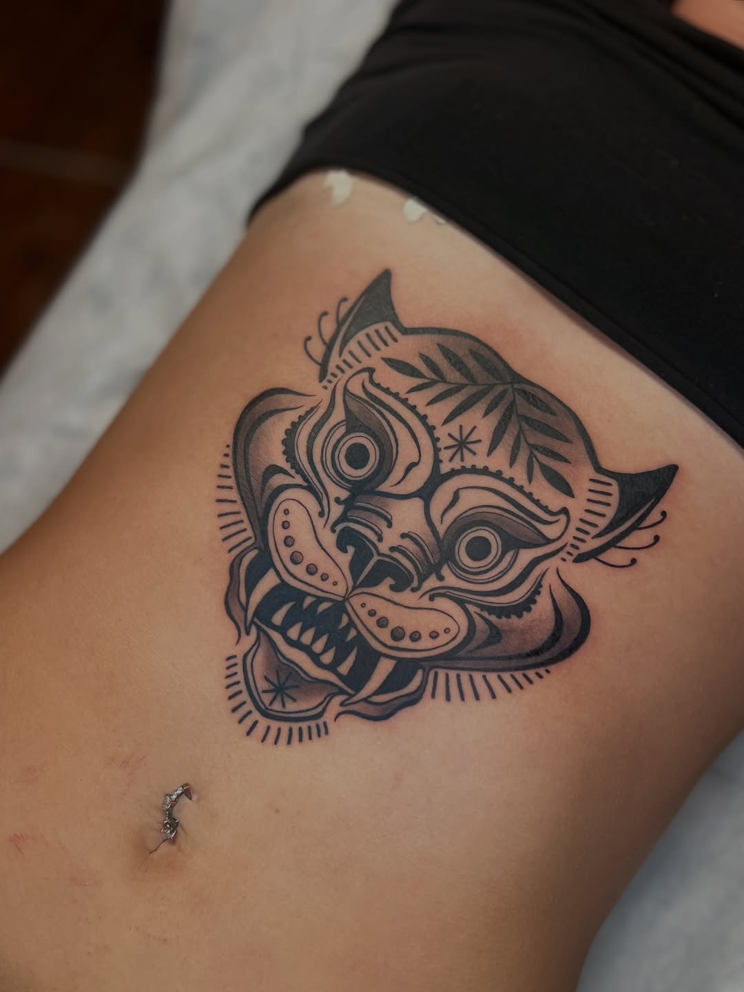 Tattoo by @zoeloutattoo — american_traditional, black_and_grey