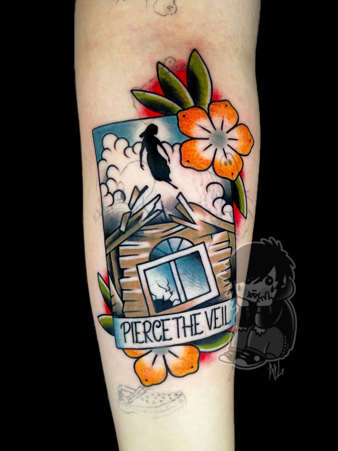Tattoo by @nateleslietattoo — american_traditional, lettering_script