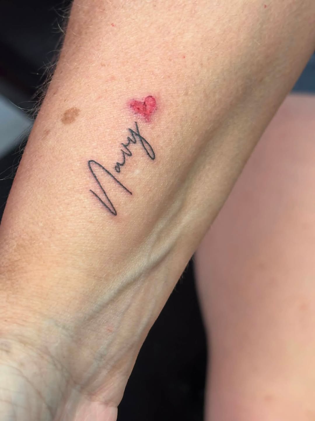 Tattoo by @inked_by_amberkristina — lettering_script, fine_line