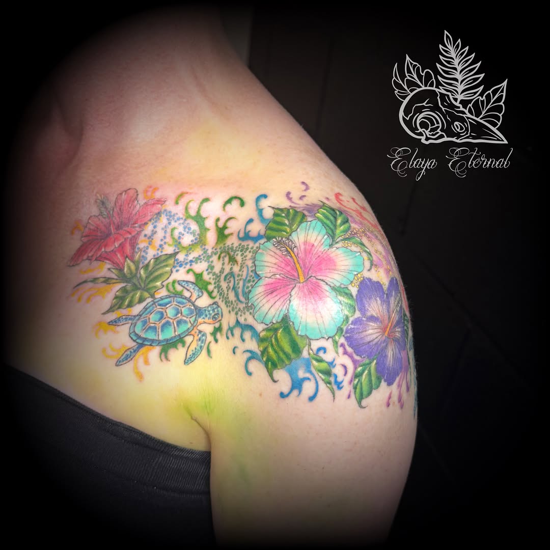 Tattoo by @elaya.tattoo.artistry β new_school, watercolor