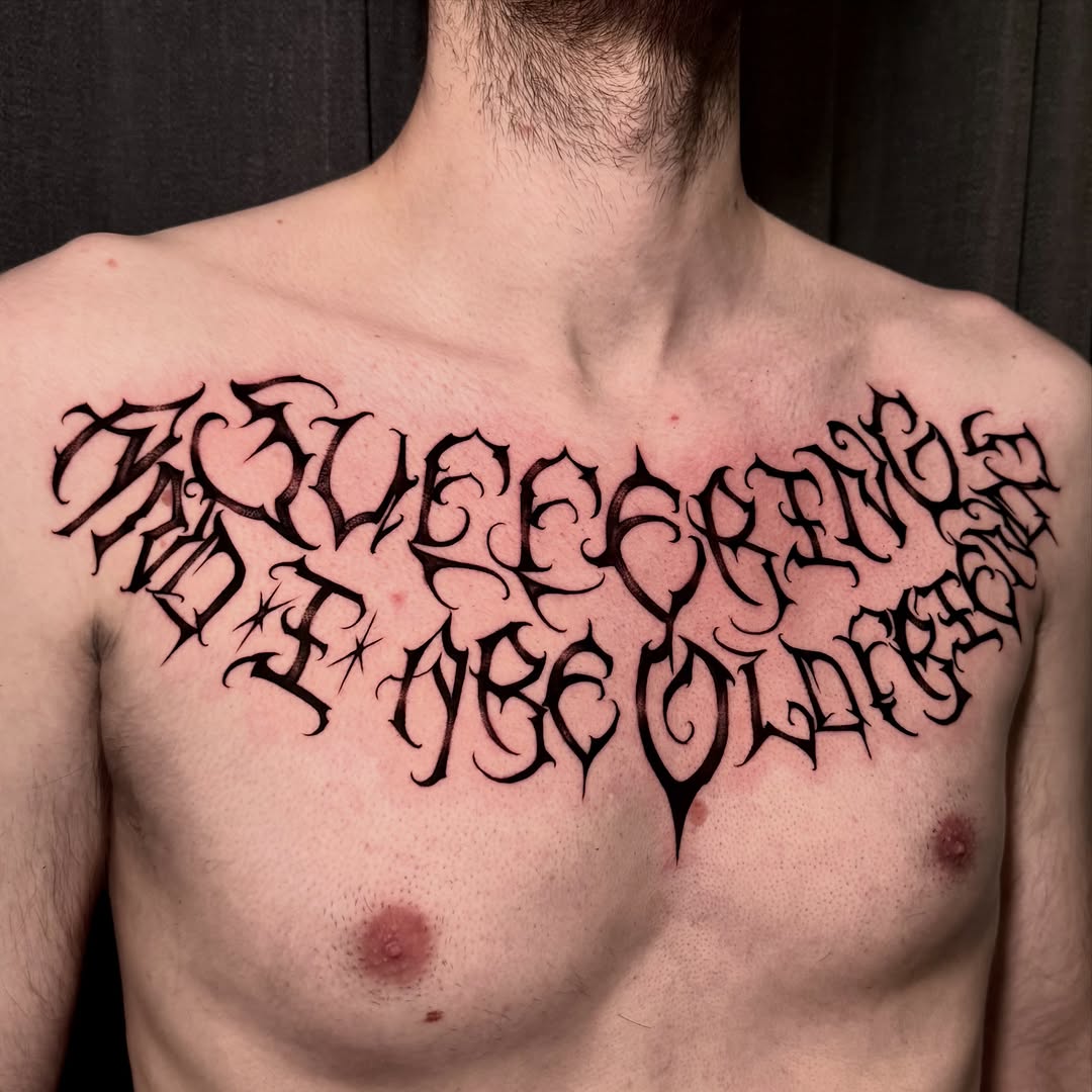 Tattoo by @amberbananafish — lettering_script