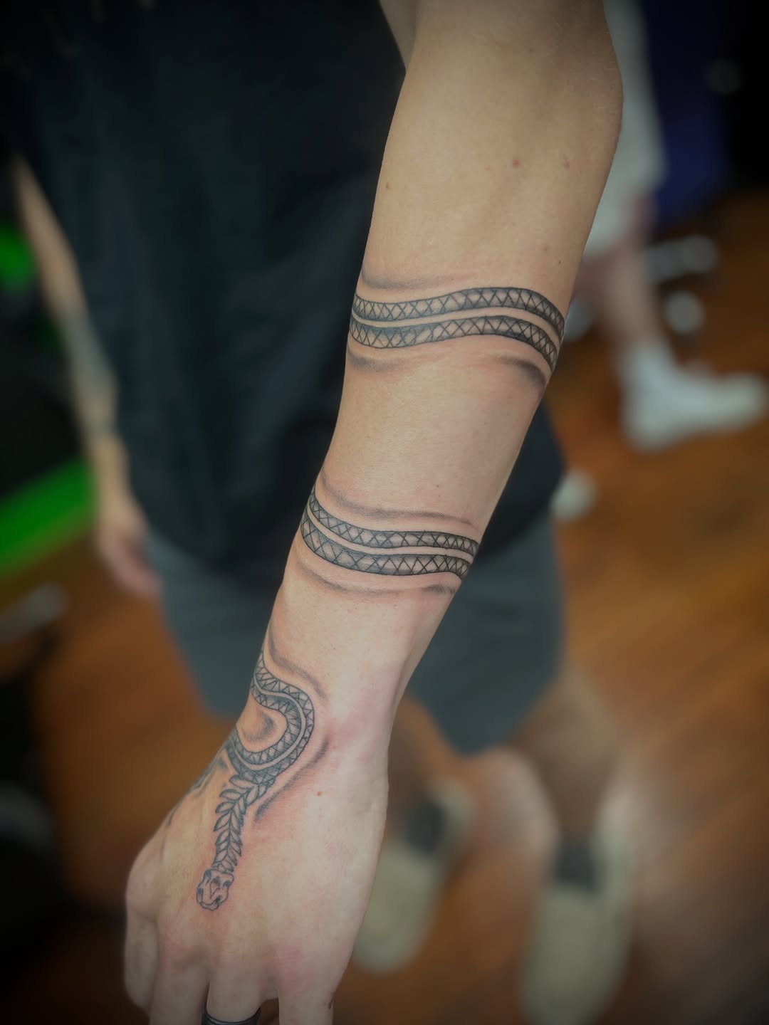Tattoo by @elyse.ink — black_and_grey, geometric