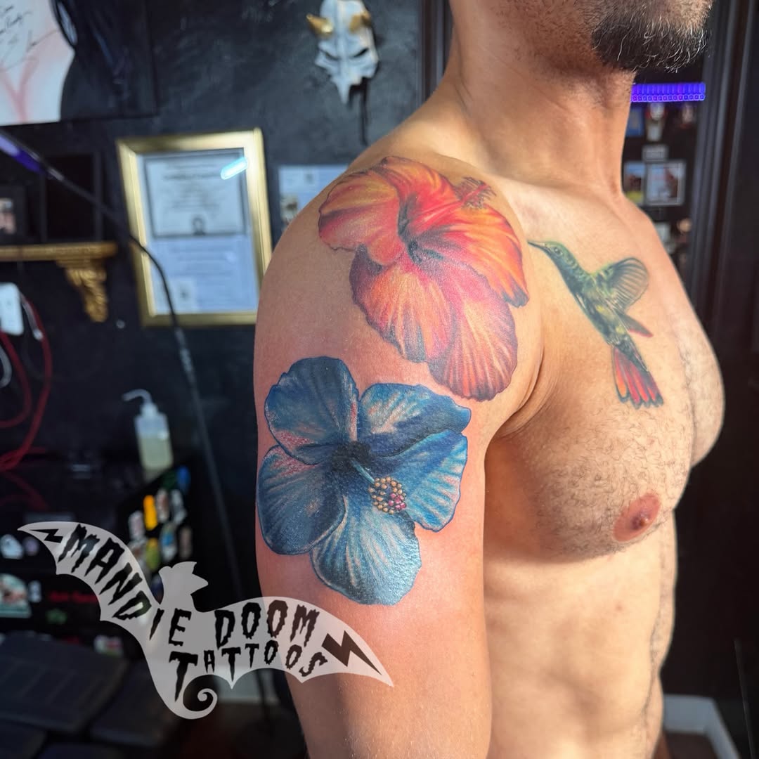 Tattoo by @mandiedoomtattoos — realism, fine_line