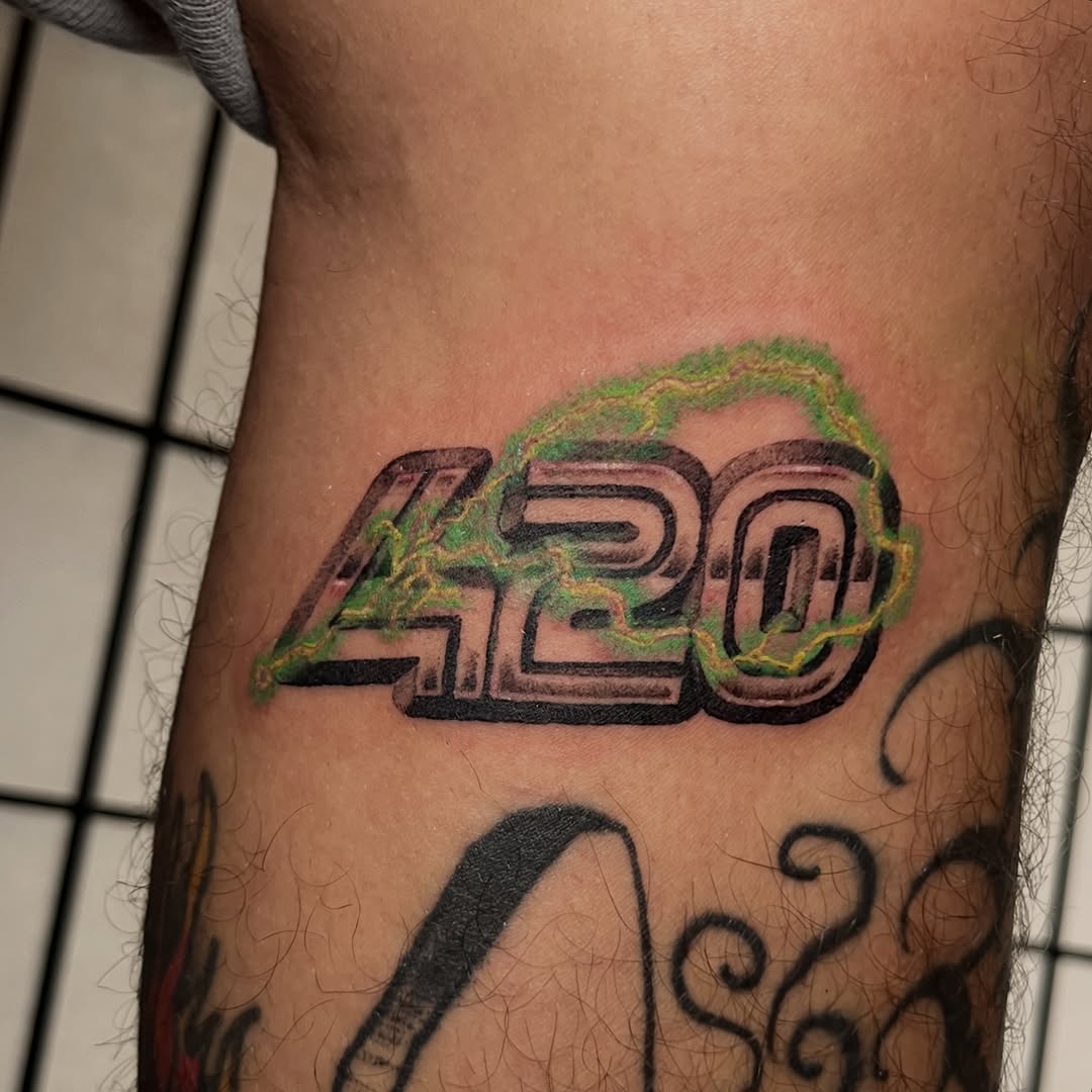 Tattoo by @battlekatgalactica — lettering_script