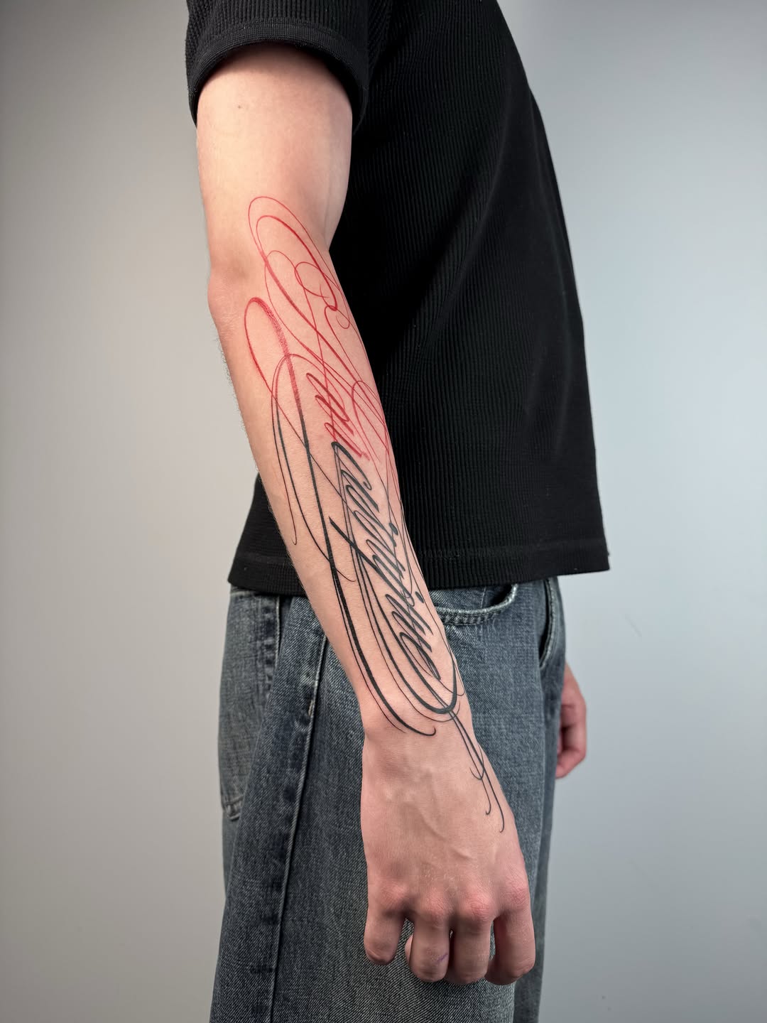 Tattoo by @kalambur.tattoo — lettering_script