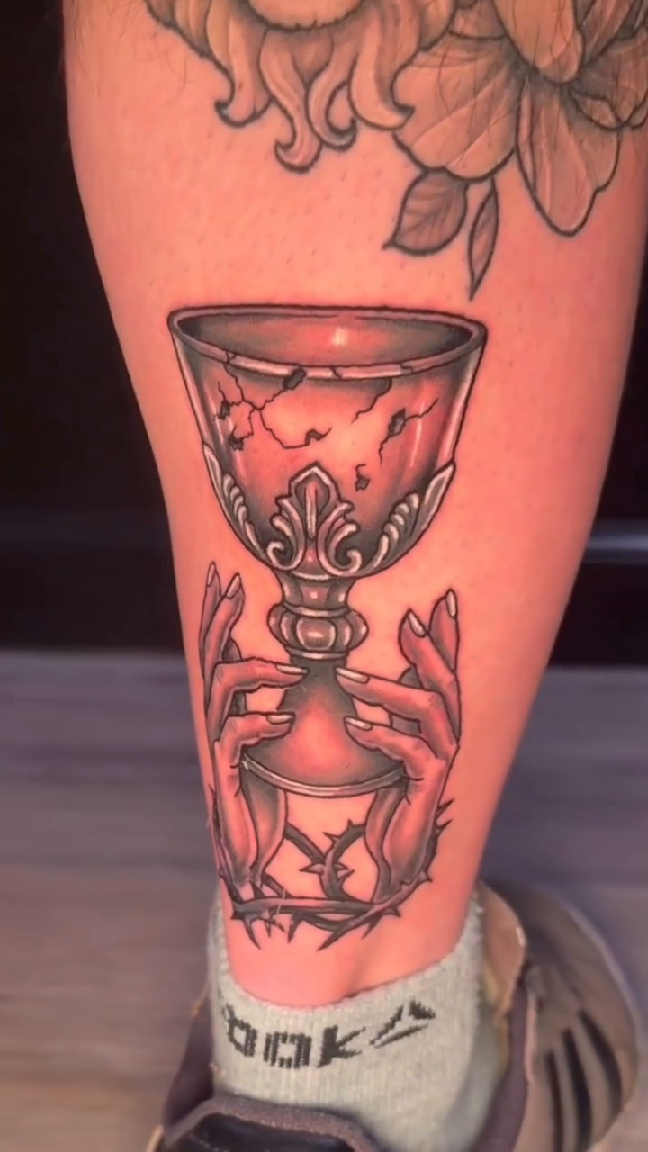 Tattoo by @crawfordtats — black_and_grey, dark_realism
