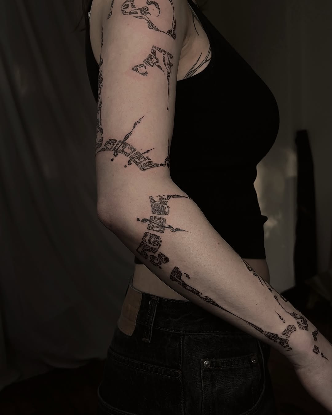 Tattoo by @orbritual โ geometric, blackwork