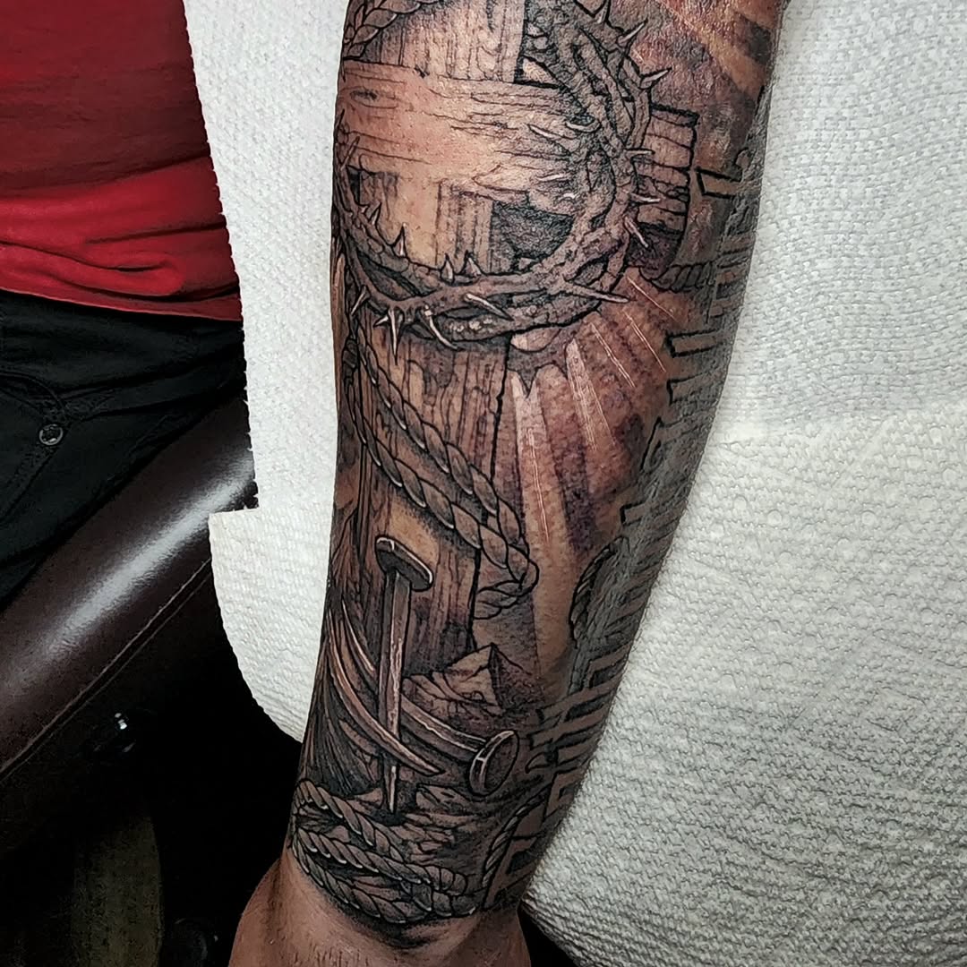 Tattoo by @401tattoo — black_and_grey, realism