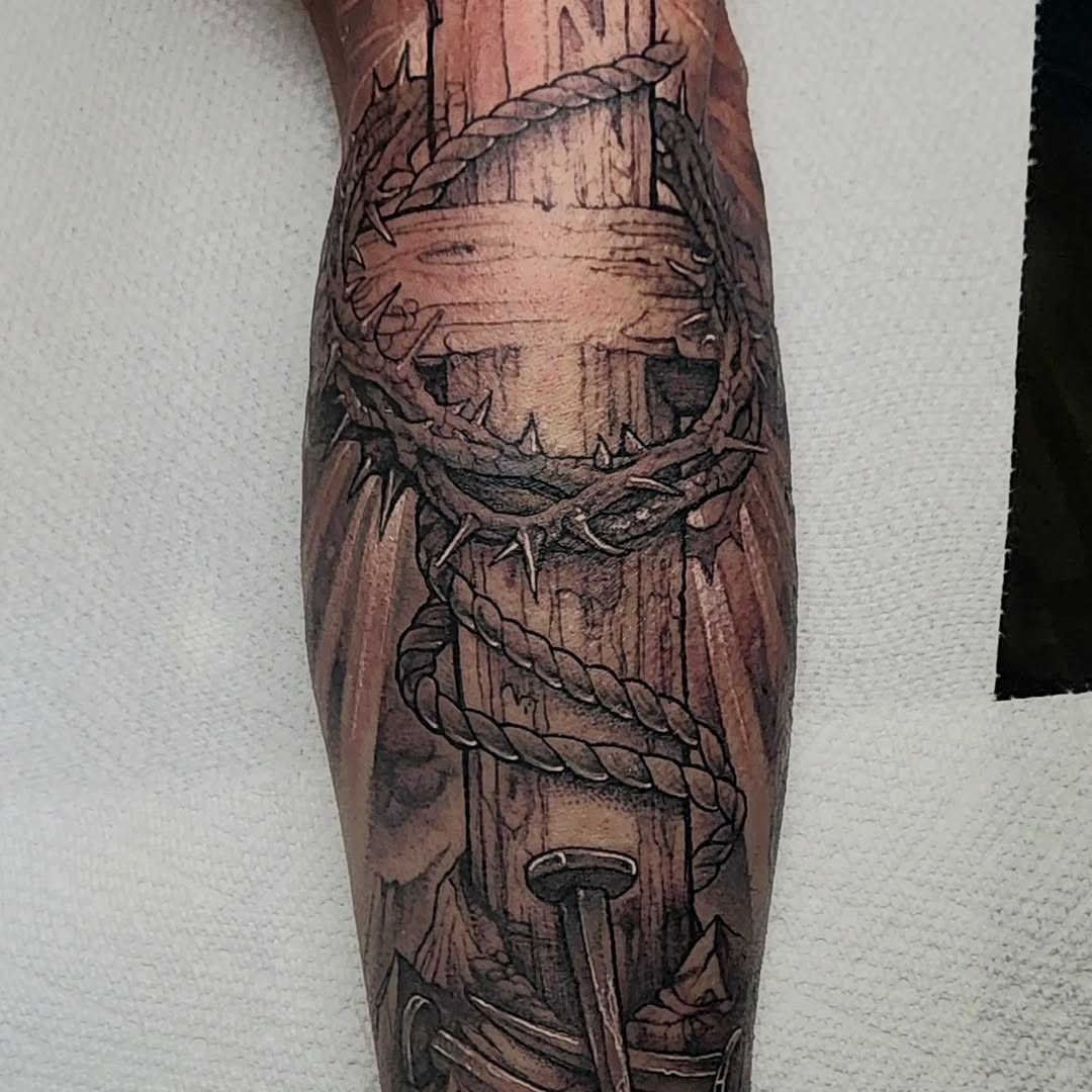 Tattoo by @401tattoo — black_and_grey, realism