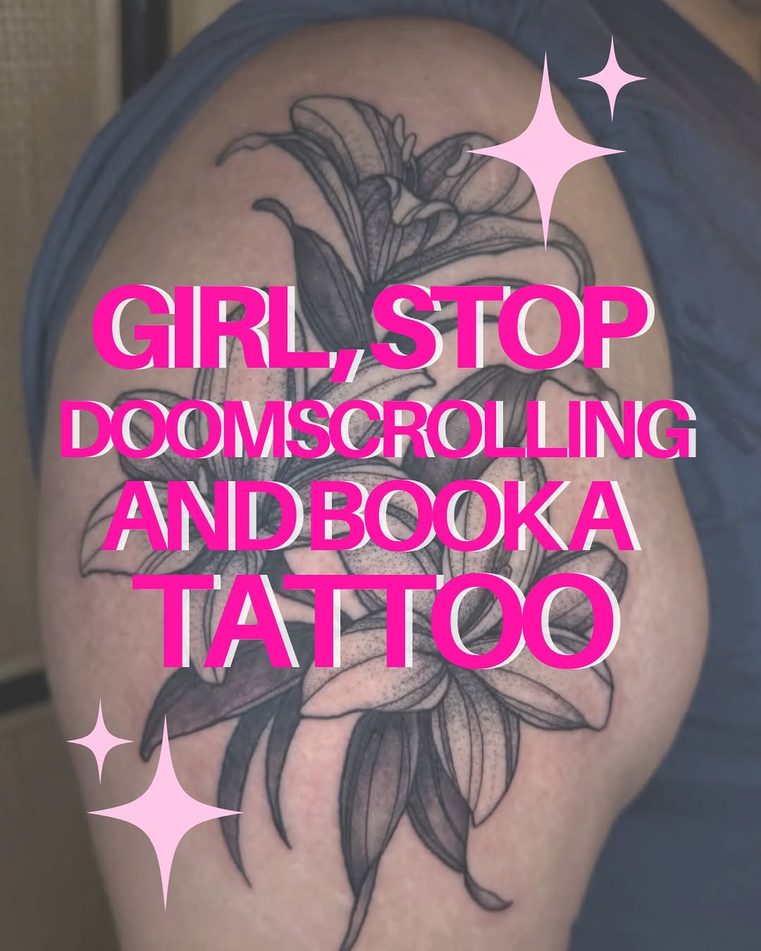 Tattoo by @thepinklady.tattoos β black_and_grey, dotwork