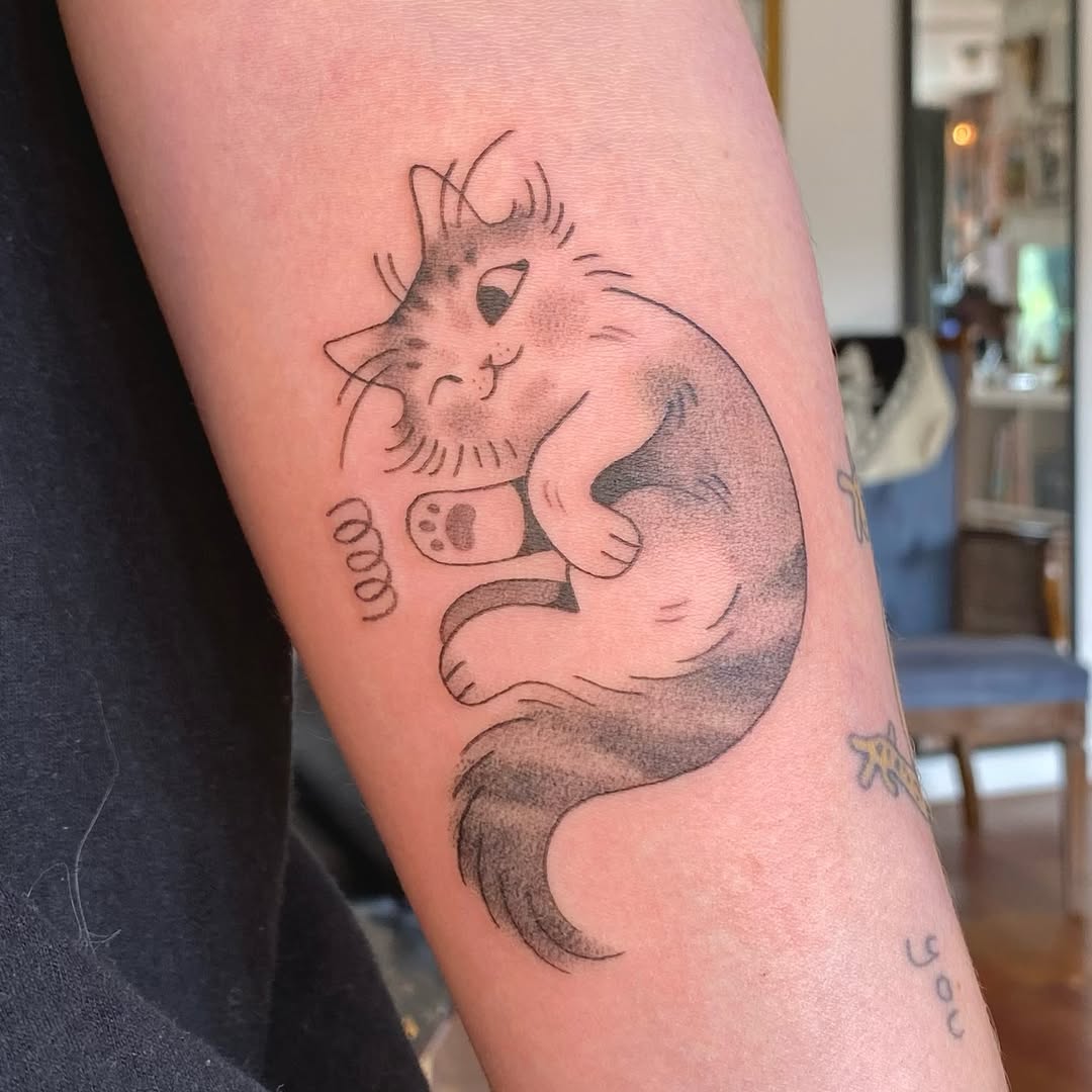 Tattoo by @pure_foolery — illustrative, black_and_grey