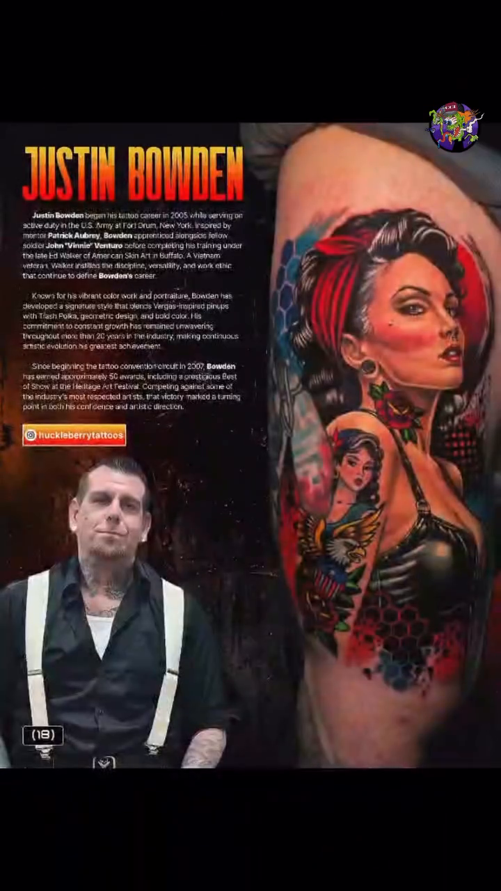 Tattoo by @huckleberrytattoos — realism, neo_traditional