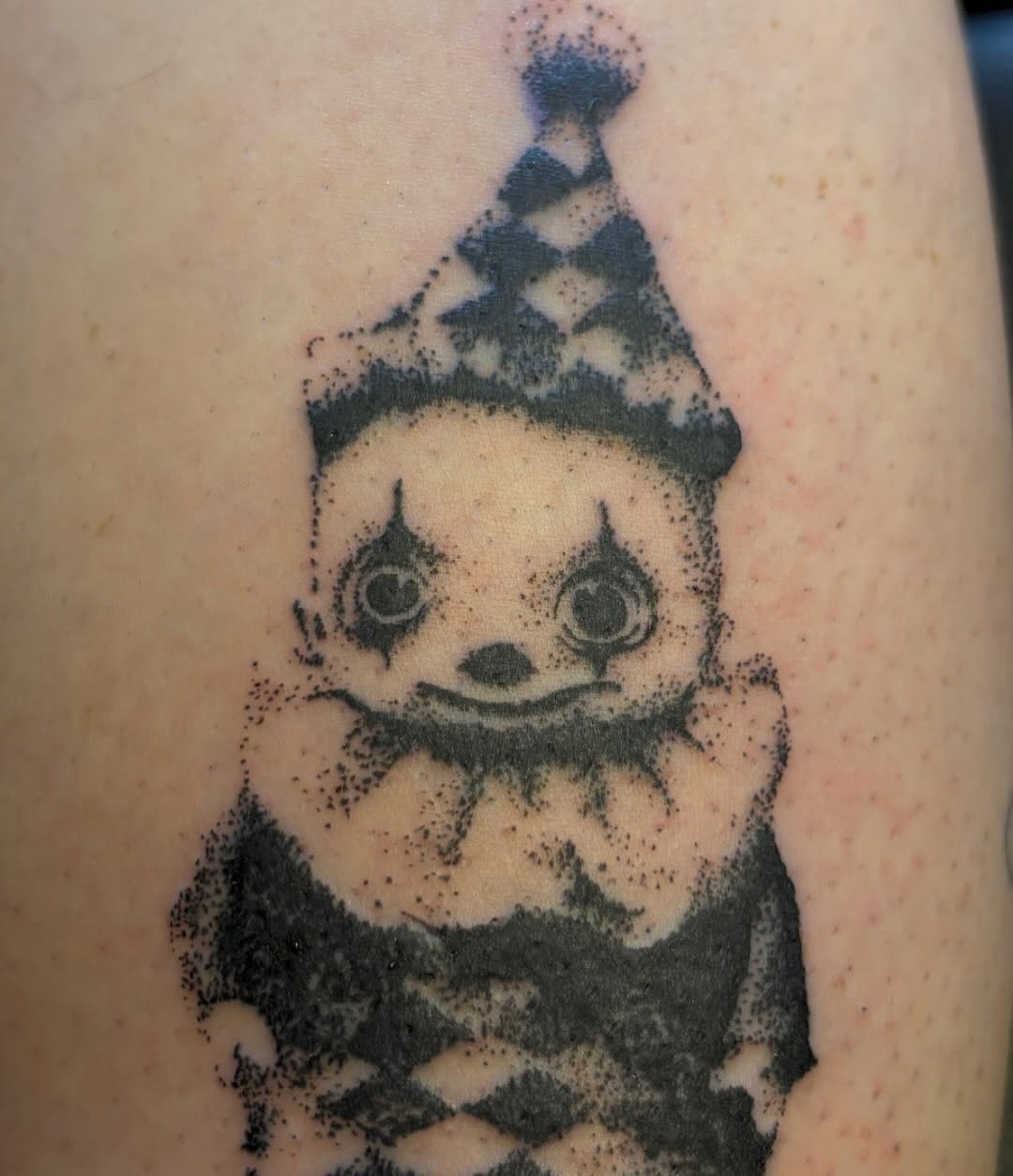 Tattoo by @cupidstunts__ — dotwork, dark_realism