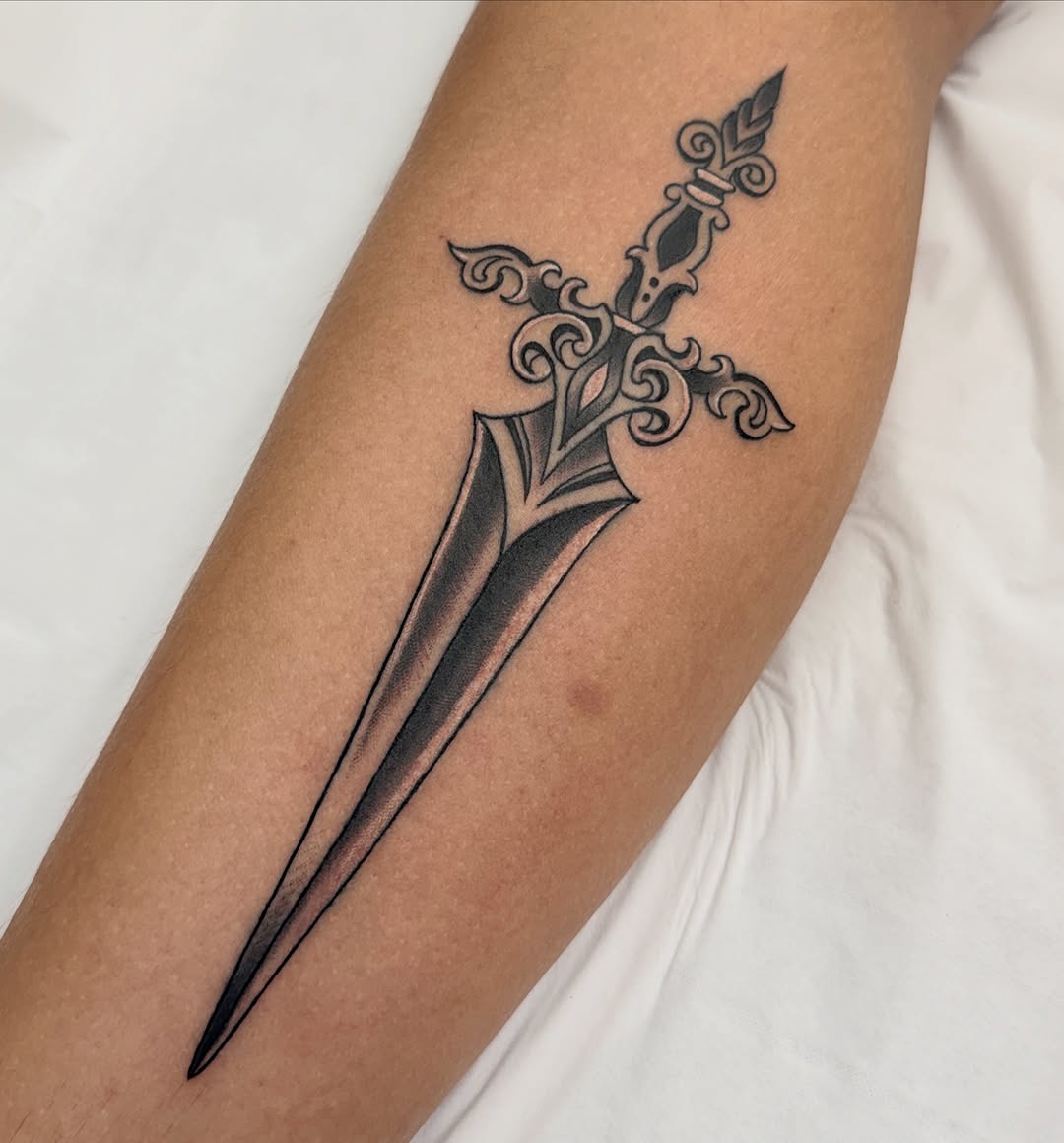 Tattoo by @franztattooist — black_and_grey, ornamental