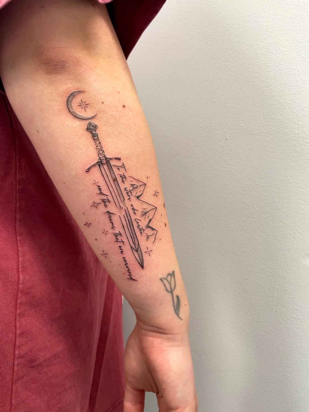 Tattoo by @stephtattoos13 — fine_line, lettering_script