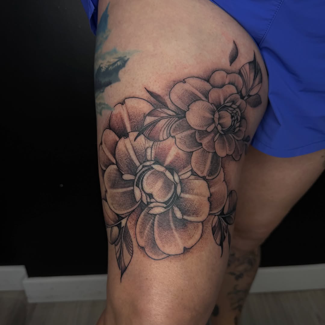 Tattoo by @basic.b.tattoo โ black_and_grey, realism