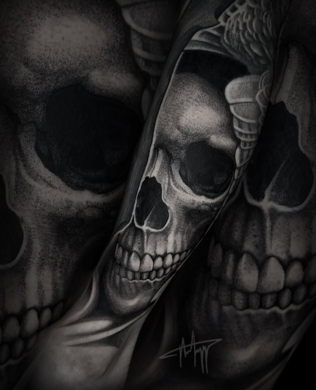 Tattoo by @the_alkomist — realism, black_and_grey