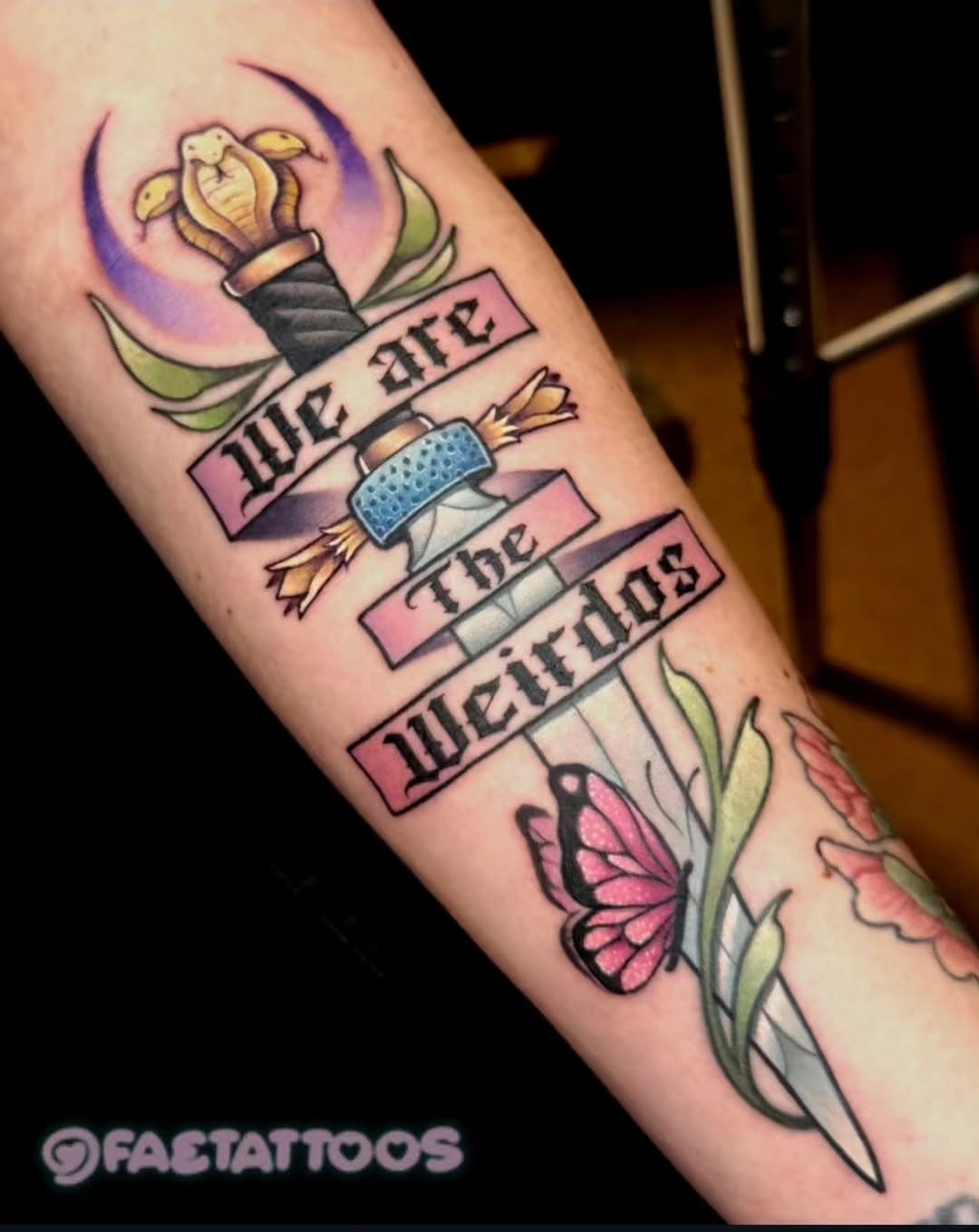 Tattoo by @faetattoos β neo_traditional, lettering_script