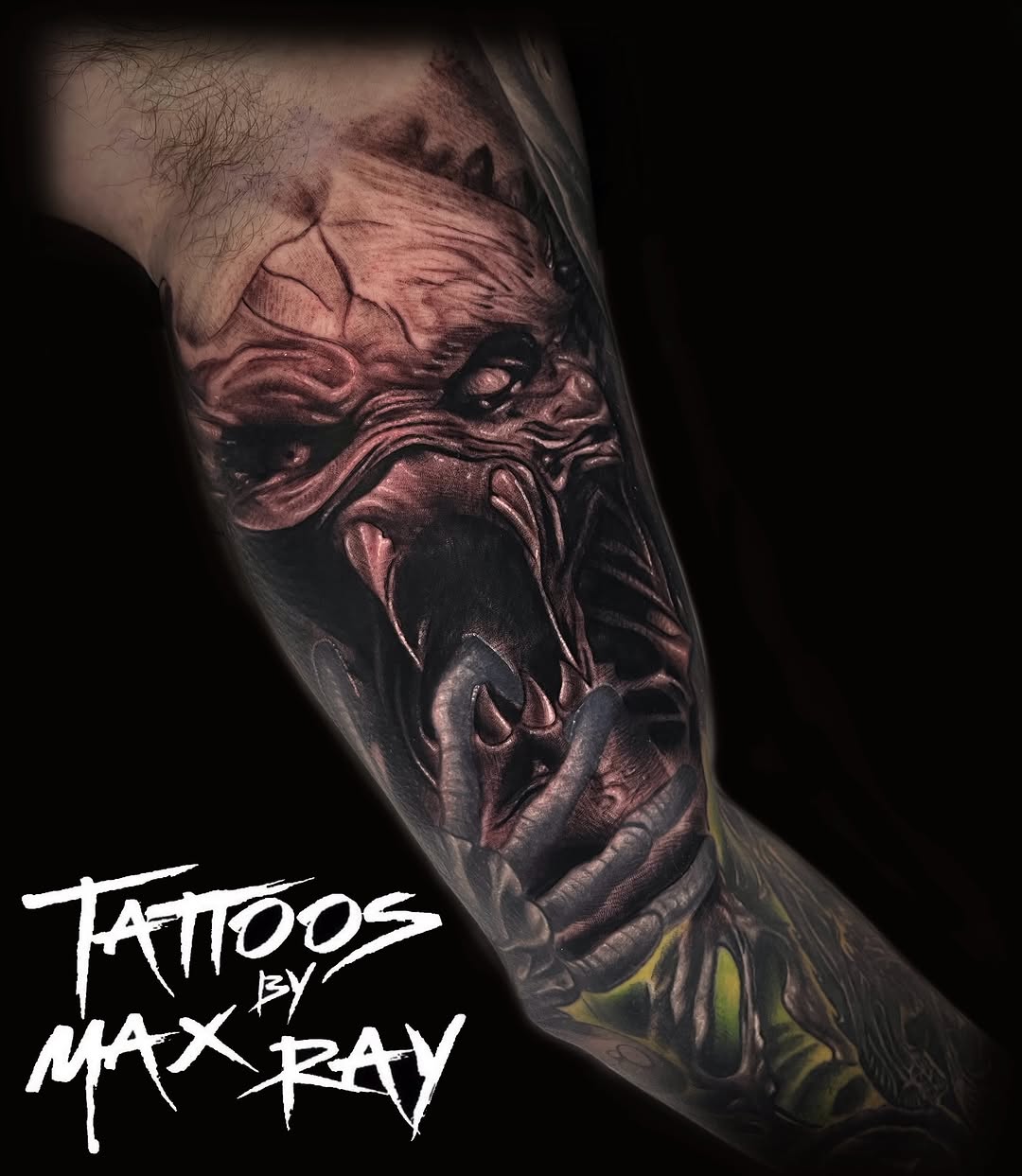 Tattoo by @maxraytattoos โ realism, dark_realism