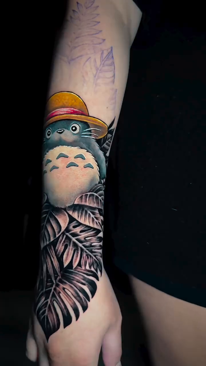 Tattoo by @dr_zeus_tattoo — anime, dotwork