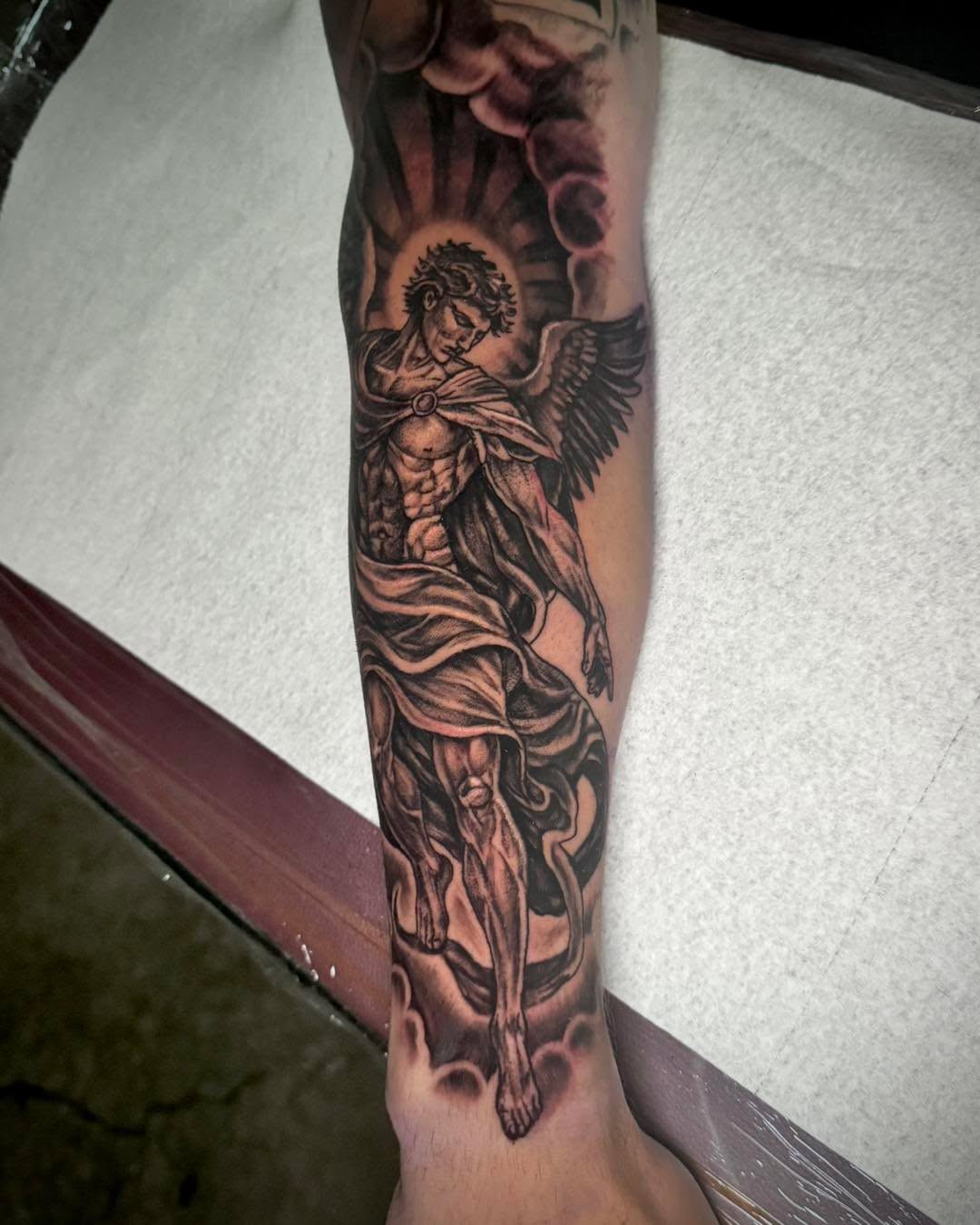 Tattoo by @jherrontattoo — black_and_grey, realism