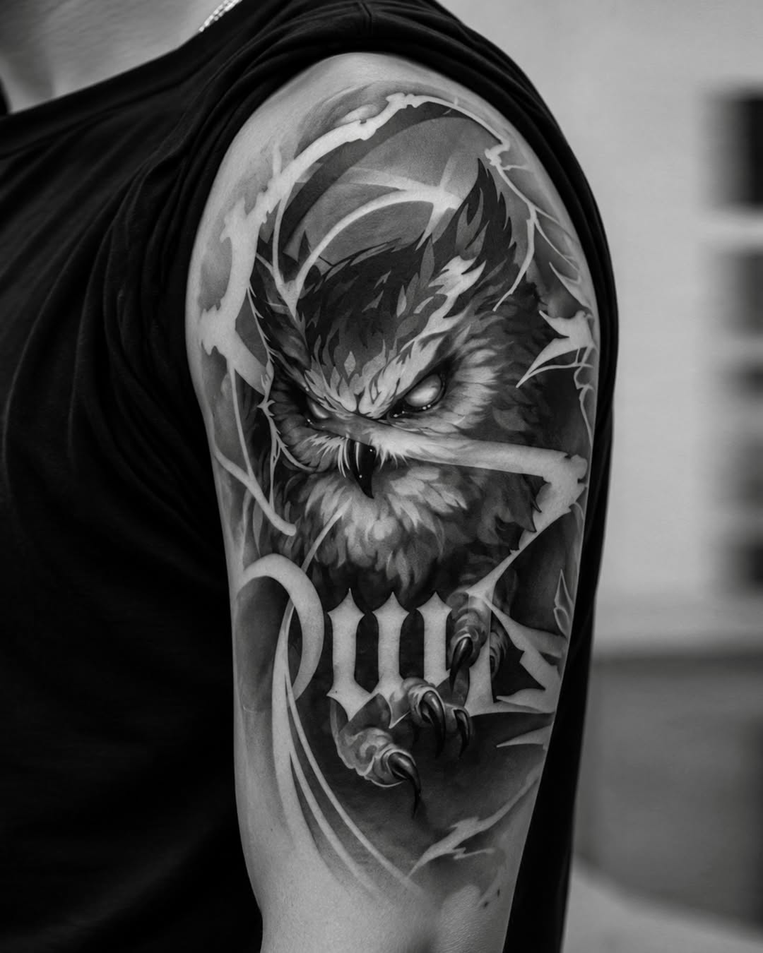 Tattoo by @dokdan.tt — realism, black_and_grey