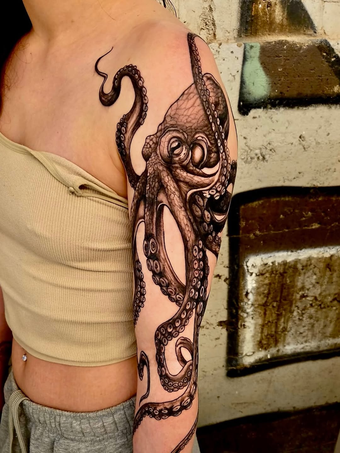 Tattoo by @hutch_tat β realism, black_and_grey